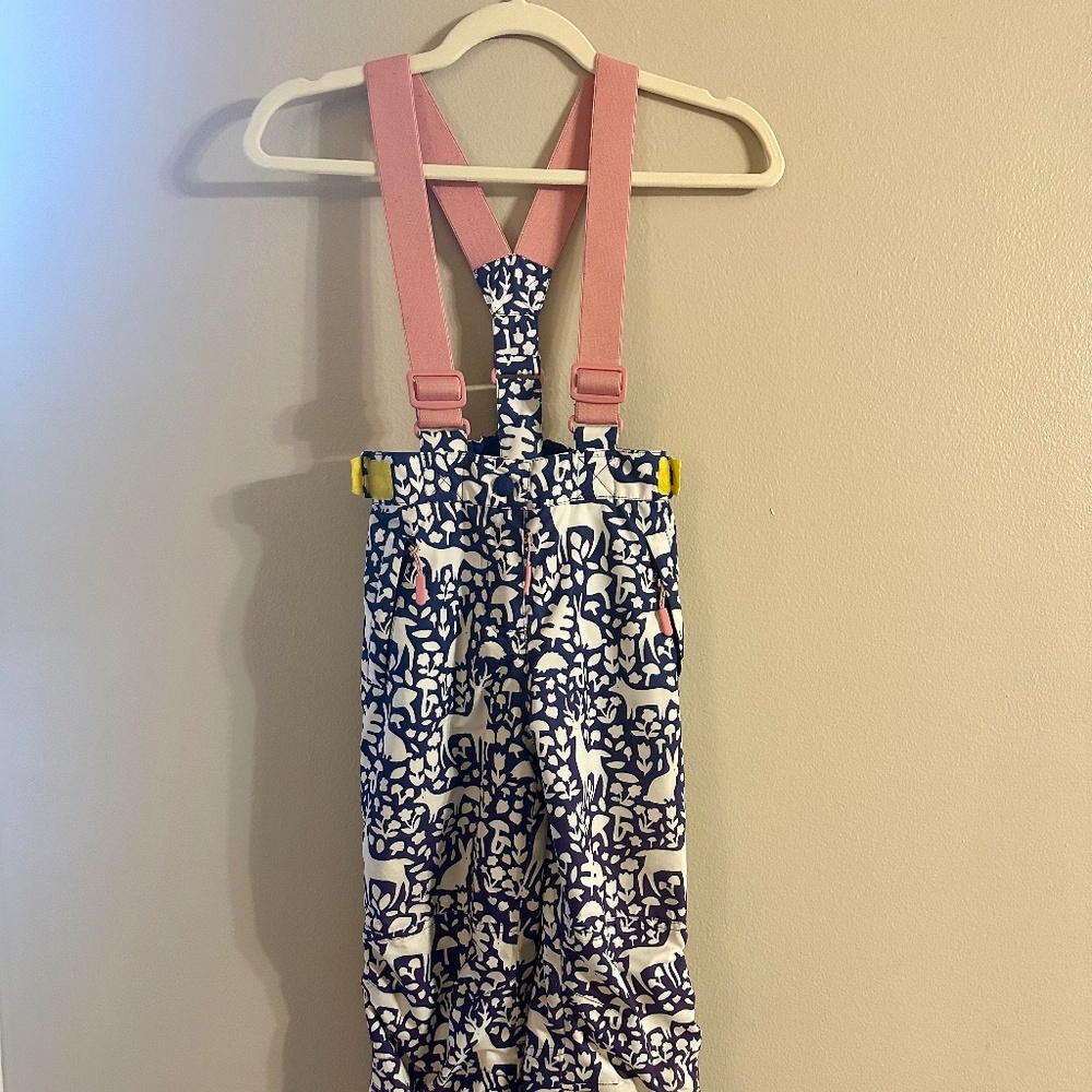 Mini Boden Snow Pants Woodland Forest print size 8-9